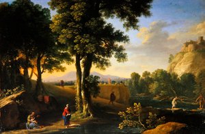 De Heilige Familie in een Landschap, c.1640