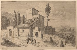 Uitzicht op een klooster