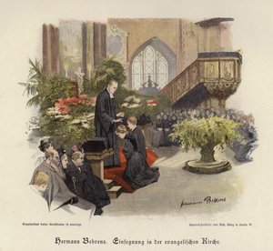 Bevestigingsdienst in een evangelische kerk door Hermann Behrens