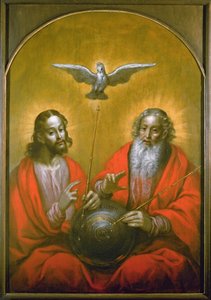 De Heilige Geest met een model van Ptolemaeus