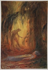 Ontwaken van Brunnhilde door Hermann Hendrich