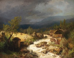 Molen op een Stroom, 1871