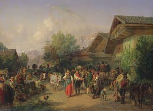 Thuiskomst van de Alpenweide, 1848