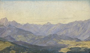 Bergvallei in Oberbayern door Hermann Kauffmann