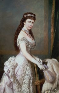Elizabeth van Beieren (1837-98), vrouw van Franz Joseph I van Oostenrijk (1830-1916) door Hermann Nigg