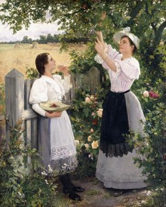 De kersenplukkers, 1894 door Hermann Seeger