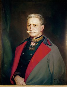 Oostenrijkse veldmaarschalk Franz Conrad von Hoetzendorf ... (olieverf op doek) door Hermann Torggler