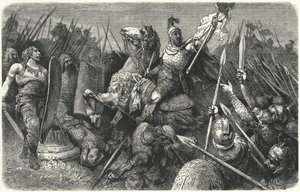 Belisarius valt de Ostrogoten aan in Rome, 536 door Hermann Vogel