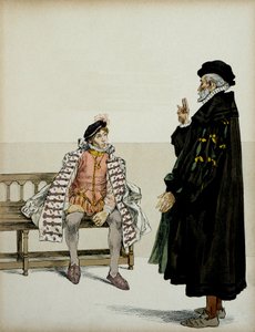 Henri IV (1553-1610) voor zijn leraar La Gaucherie door Hermann Vogel