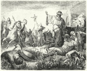 Parthen vieren een overwinning door Hermann Vogel