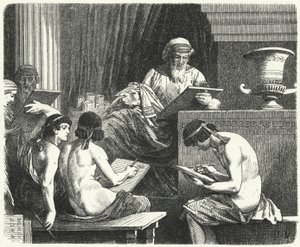 Solon, wetgever van Athene door Hermann Vogel
