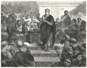 Sulla treedt af als dictator van Rome, 81 v.Chr.