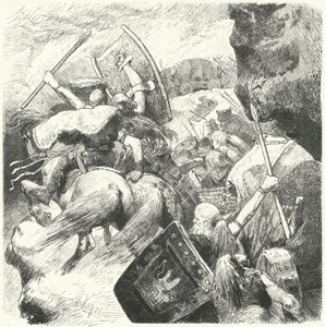 De Barbarische migraties, 4e - 6e eeuw door Hermann Vogel