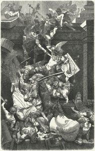 De Vandalen vallen Rome aan, 455 door Hermann Vogel
