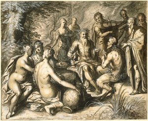 Het oordeel van Midas door Hermann Weyer