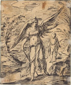 Tobias en de engel (verso)