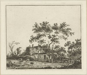 Landschap met boerderij