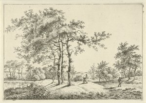 Landschap met moeder en kind