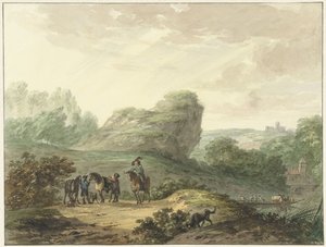 Landschap met ruiters