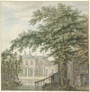 Gezicht op het huis Luxemburg bij Maarssen aan de Vecht