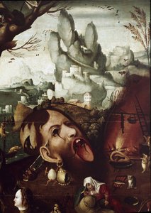 De Verleiding van St. Antonius (detail)