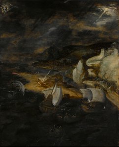De val van Lucifer door Herri met de (c.1510 p.1550) Bles