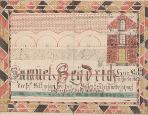 Tekening voor Samuel Heydrich, 1845