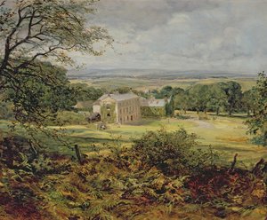 Engels landschap met een huis, 19e eeuw door Heywood Hardy