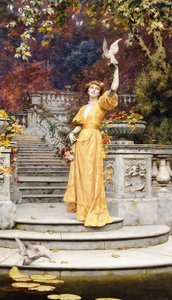De tamme duif door Heywood Hardy