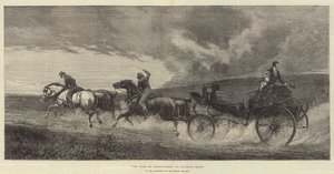 De weg naar Gretna-Green, in de tentoonstelling van de Dudley Gallery