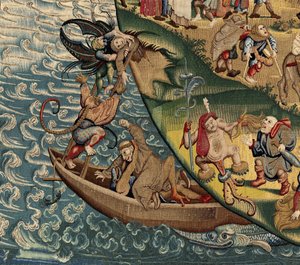 Tapijt geïnspireerd door het werk van Jheronimus Bosch
