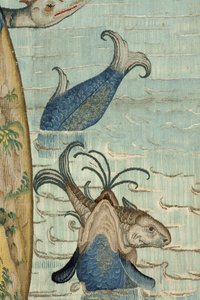 Tapijt geïnspireerd door het werk van Jheronimus Bosch, ca. 1560 door Hieronymus (after) Bosch