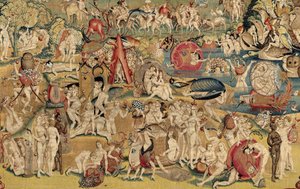 De tuin der lusten. ca. 1560 door Hieronymus (after) Bosch