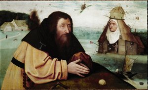 De verzoeking van Sint Antonius door Hieronymus (after) Bosch