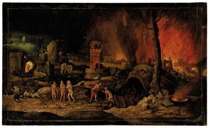 De Nederdaling ter Hel door Hieronymus (follower of) Bosch