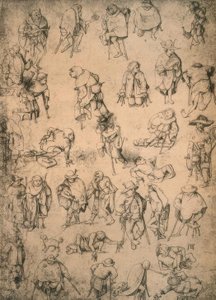 Kreupelen, bedelaars en bedelmuzikanten door Hieronymus Bosch