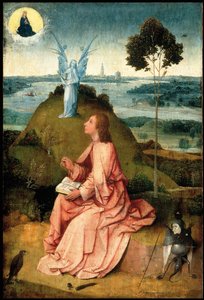 Sint Jan de Evangelist op Patmos, ca. 1505 door Hieronymus Bosch