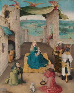 De aanbidding van de Wijzen door Hieronymus Bosch