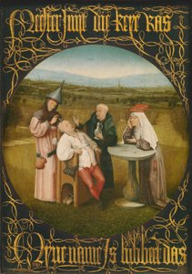 De genezing van dwaasheid, c.1494 door Hieronymus Bosch
