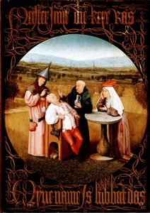 De Extractie van de Steen der Waanzin door Hieronymus Bosch