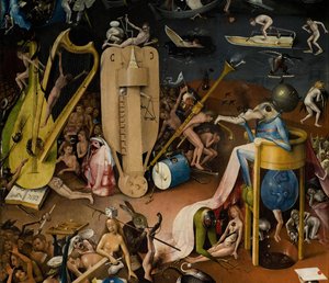 De Tuin der Lusten, 1490-1500 door Hieronymus Bosch