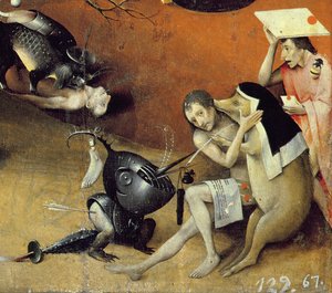 De Tuin der Lusten, c.1500 (detail) door Hieronymus Bosch