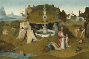 De tuin van het paradijs, 1510-20 door Hieronymus Bosch