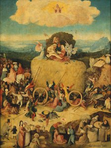 De Hooiwagen Drieluik Middenpaneel, ca. 1516 door Hieronymus Bosch