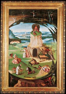 De zeven hoofdzonden door Hieronymus Bosch