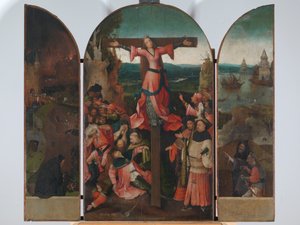 Drieluik van de gekruisigde martelaar (Drieluik van St. Julia) door Hieronymus Bosch