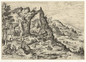 Juda en Tamar door Hieronymus Cock