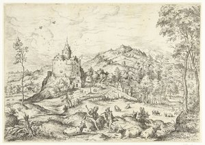Mercurius en Argus door Hieronymus Cock
