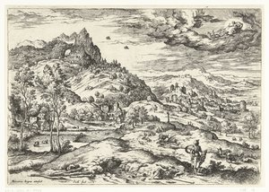Mercurius met het hoofd van Argus door Hieronymus Cock