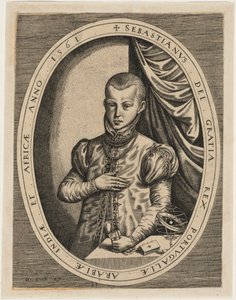 Sebastian, koning van Portugal door Hieronymus Cock